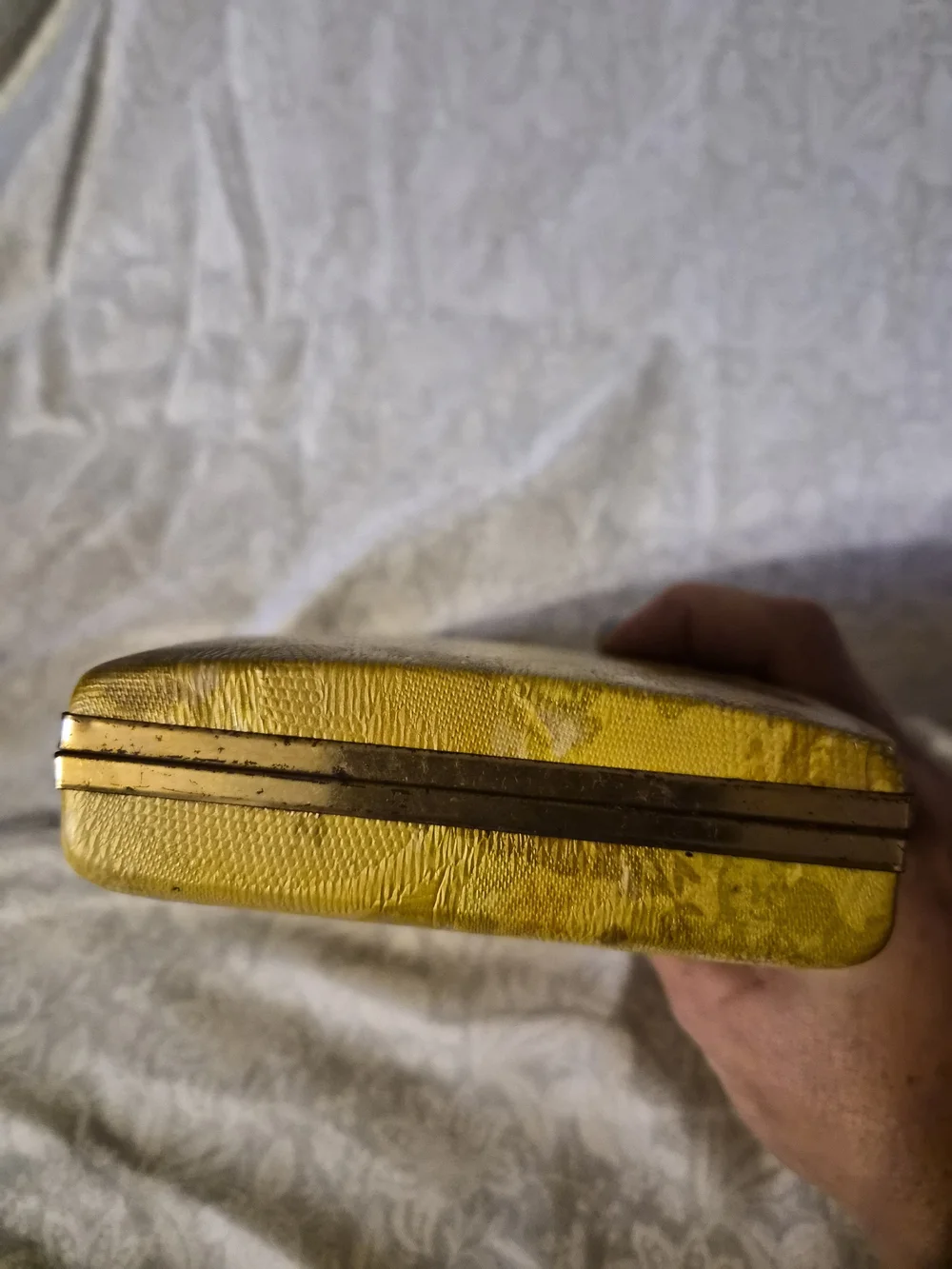 Mele.Vintage Gold Tone Jewelry Display Box